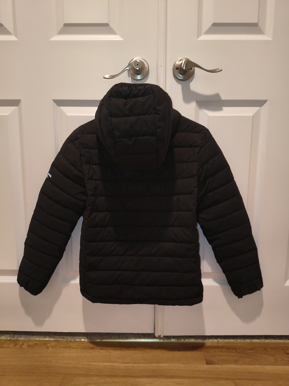 Kids Black Boulder Gear Puffer Jacket with Hood
